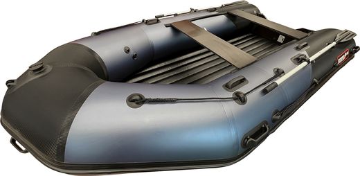 Надувная лодка ПВХ, Хантер 350 Про Спорт НДНД, синий/карбон