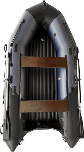 Надувная лодка ПВХ, Хантер 350 Про Спорт НДНД, синий/карбон