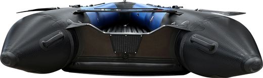 Надувная лодка ПВХ, Хантер 350 Про Спорт НДНД, синий/карбон