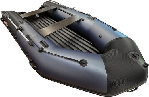 Надувная лодка ПВХ, Хантер 350 Про Спорт НДНД, синий/карбон