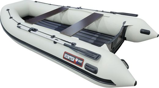 Надувная лодка ПВХ, Хантер 360 А НДНД, белый