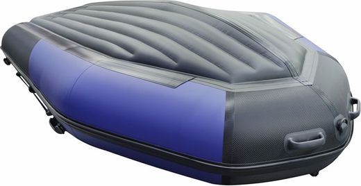 Надувная лодка ПВХ, Хантер 370 Про Спорт НДНД, синий/карбон