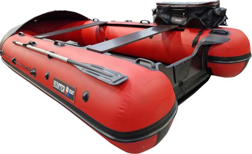 Надувная лодка ПВХ, Хантер 370 Трэвел НДНД, красный