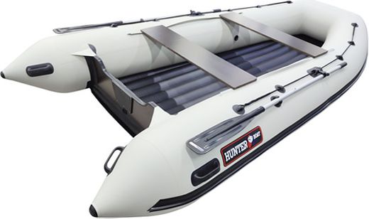 Надувная лодка ПВХ, Хантер 390 А НДНД, белый