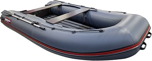 Надувная лодка ПВХ, Хантер 390 А НДНД, серый