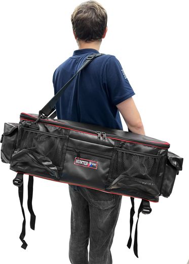 Надувная лодка ПВХ, Хантер 400 Трэвел НДНД, красный