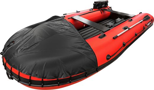 Надувная лодка ПВХ, Хантер 400 Трэвел НДНД, красный