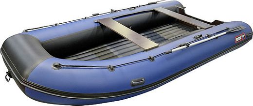 Надувная лодка ПВХ, Хантер 420 А НДНД, синий/черный