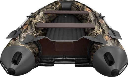 Надувная лодка ПВХ Хатанга Jet-390, НДНД, камуфляж лес, SibRiver