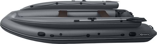 Надувная лодка ПВХ Хатанга Jet 425 Lux НДНД, серый, SibRiver