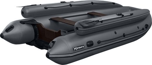 Надувная лодка ПВХ Хатанга Jet 425 Lux НДНД, серый, SibRiver