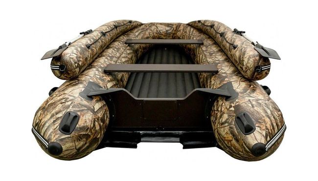 Надувная лодка ПВХ Хатанга Jet 475 Lux НДНД, камуфляж лес, SibRiver