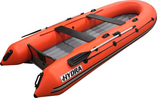 Надувная лодка ПВХ, HYDRA Delta 380 НДНД, оранжевый, OPTIMA