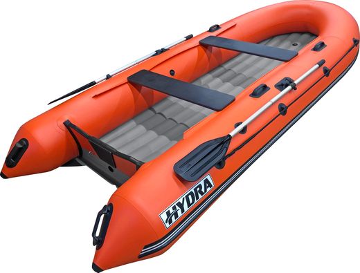 Надувная лодка ПВХ, HYDRA Delta 400 НДНД, оранжевый, PRO
