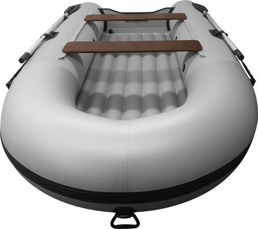 Надувная лодка ПВХ, HYDRA Delta 400 НДНД, светло-серый, PRO
