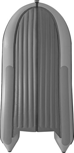 Надувная лодка ПВХ, HYDRA NOVA 420 НДНД, светло-серый, PRO