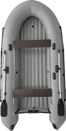 Надувная лодка ПВХ, HYDRA NOVA 420 НДНД, светло-серый, PRO