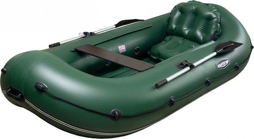 Надувная лодка ПВХ Кантегир 300 НД, зеленый, SibRiver