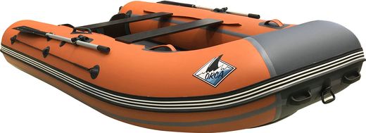 Надувная лодка ПВХ, ORCA 305 НДНД, оранжевый/темно-серый