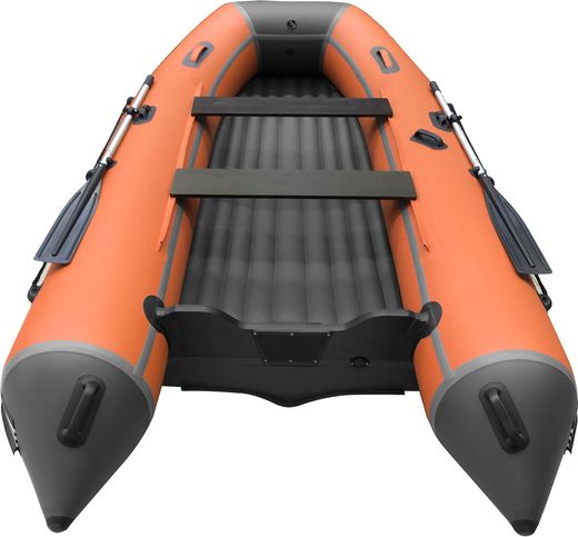 Надувная лодка ПВХ, ORCA 305 НДНД, оранжевый/темно-серый