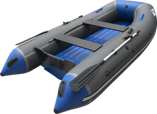 Надувная лодка ПВХ, ORCA 305 НДНД, темно-серый/синий