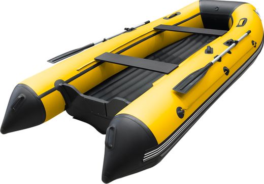 Надувная лодка ПВХ, ORCA 325 НДНД, желтый/черный