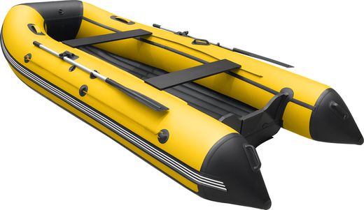 Надувная лодка ПВХ, ORCA 325 НДНД, желтый/черный