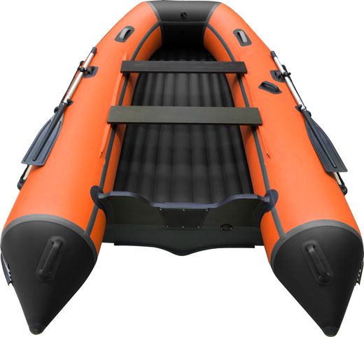 Надувная лодка ПВХ, ORCA 340 НДНД, оранжевый/черный
