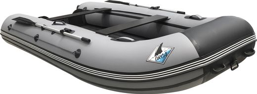 Надувная лодка ПВХ, ORCA 340 НДНД, светло-серый/темно-серый