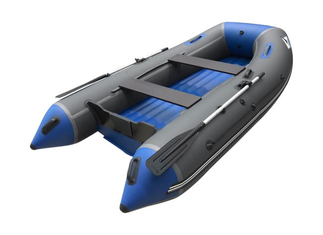Надувная лодка ПВХ, ORCA 360 НДНД, серый/синий