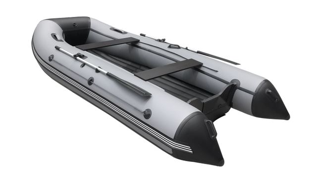 Надувная лодка ПВХ, ORCA 360 НДНД, светло-серый/темно-серый