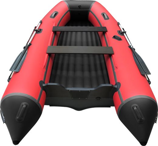 Надувная лодка ПВХ, ORCA 400 НДНД, красный/черный