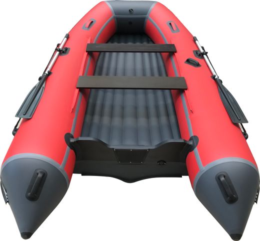Надувная лодка ПВХ, ORCA 400 НДНД, красный/темно-серый