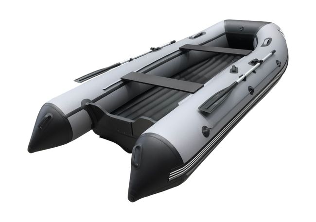 Надувная лодка ПВХ, ORCA 400 НДНД, светло-серый/темно-серый