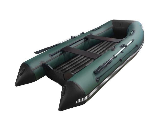 Надувная лодка ПВХ, ORCA 400 НДНД, зеленый/черный