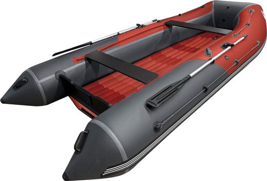 Надувная лодка ПВХ, ORCA 400GT НДНД, красный/темно-серый
