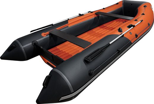 Надувная лодка ПВХ, ORCA 400GT НДНД, оранжевый/черный