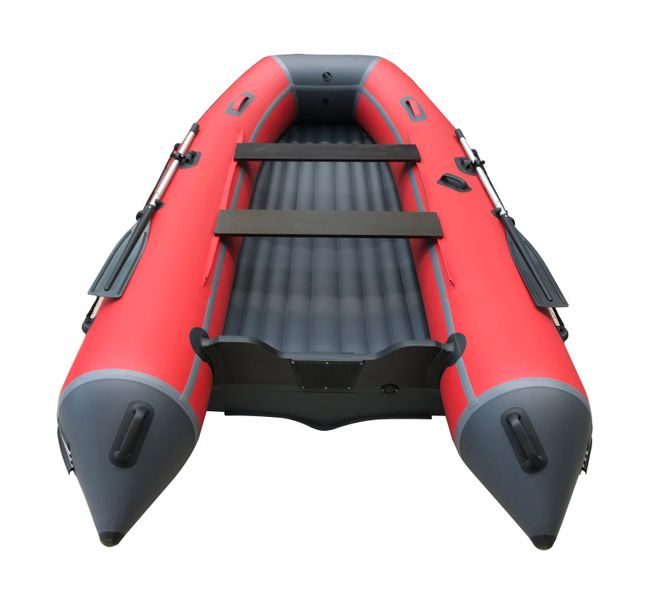 Надувная лодка ПВХ, ORCA 420 НДНД, красный/темно-серый