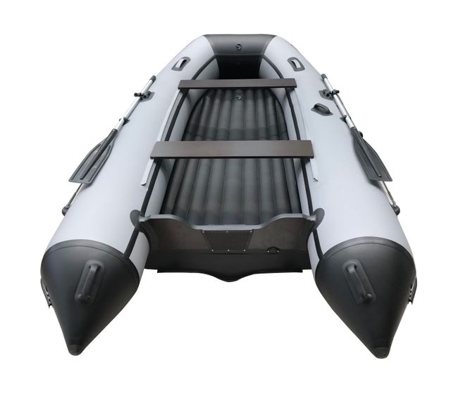 Надувная лодка ПВХ, ORCA 420 НДНД, серый/черный
