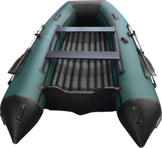 Надувная лодка ПВХ, ORCA 420 НДНД, зеленый/черный