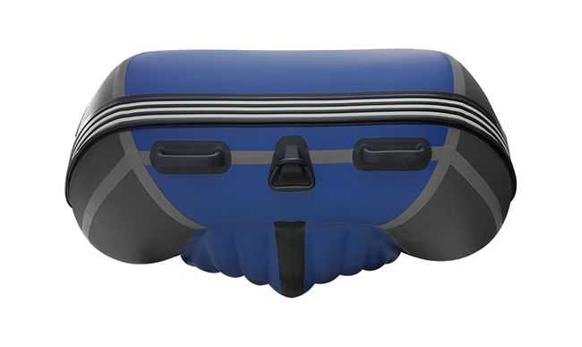 Надувная лодка ПВХ, ORCA 420F НДНД, фальшборт, серый/синий