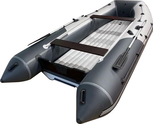 Надувная лодка ПВХ, ORCA 420GT НДНД, красный/темно-серый