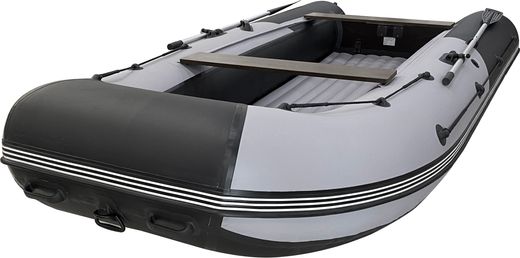 Надувная лодка ПВХ, ORCA 420GT НДНД, серый/черный