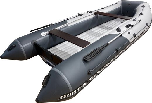 Надувная лодка ПВХ, ORCA 420GT НДНД, светло-серый/темно-серый