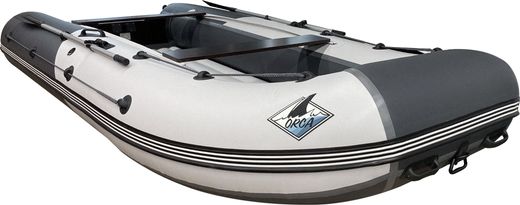 Надувная лодка ПВХ, ORCA 420GT НДНД, светло-серый/темно-серый