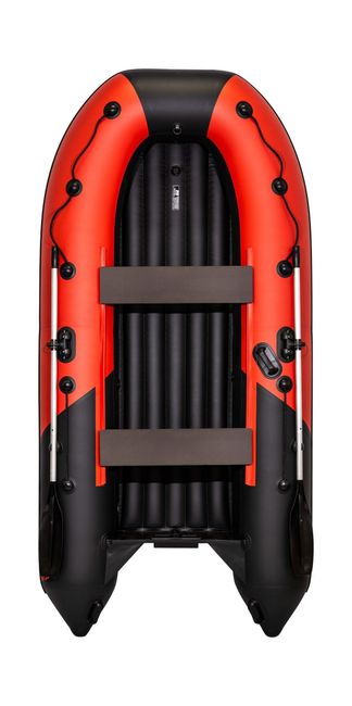 Надувная лодка ПВХ, Ривьера Компакт 3200 НДНД Комби, красный/черный