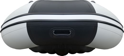 Надувная лодка ПВХ, Ривьера Компакт 3600 НДНД Комби, бронь, светло-серый/графит