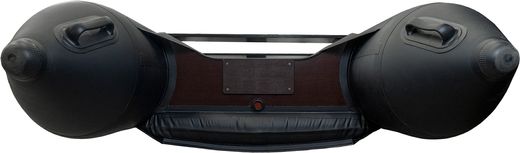 Надувная лодка ПВХ, Ривьера Компакт 3600 НДНД Комби, бронь, светло-серый/графит