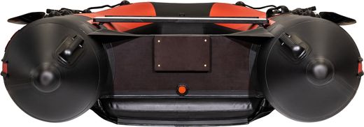 Надувная лодка ПВХ, Ривьера Компакт 3600 НДНД Комби, красный/черный