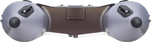 Надувная лодка ПВХ, Ривьера Компакт 3600 НДНД Комби, светло-серый/графит